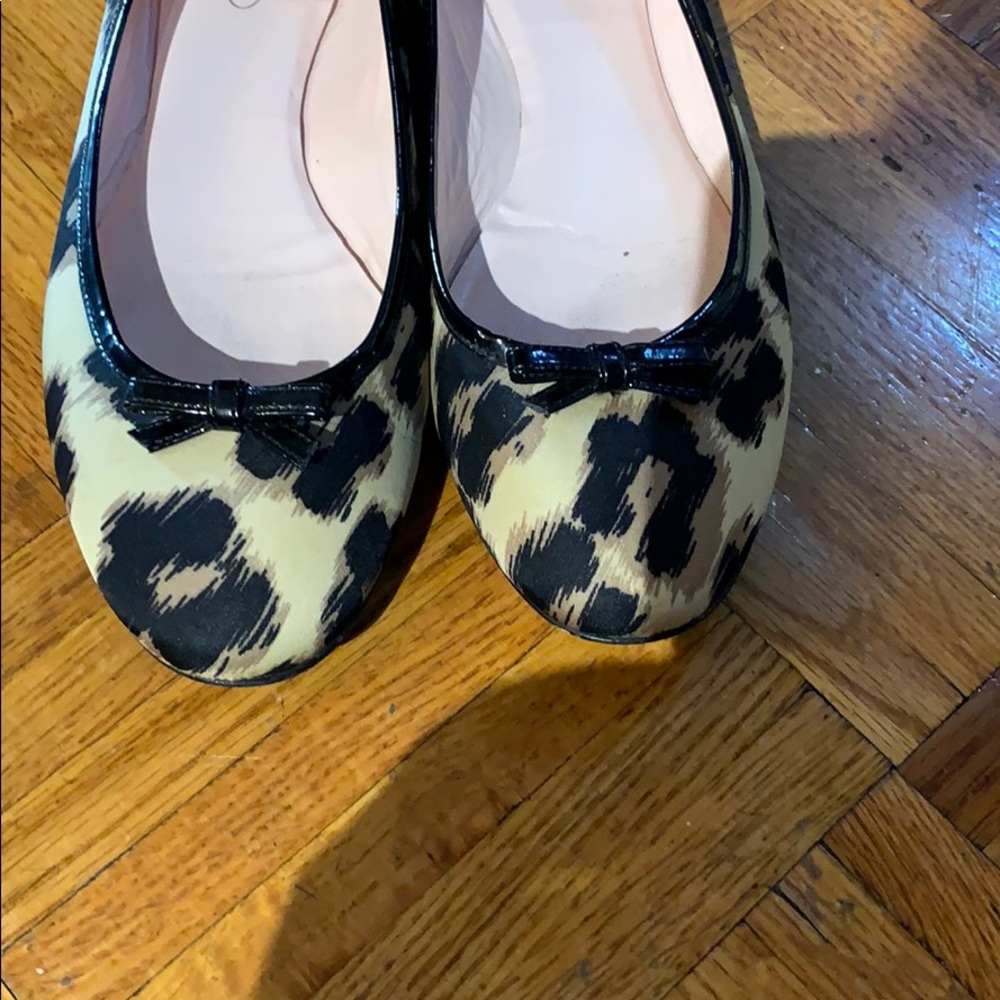 Red Valentino Leopard Print Ballerina Flats - Picture 3 of 5